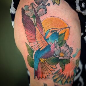 yasmin ellis neo trad bird tattoo design